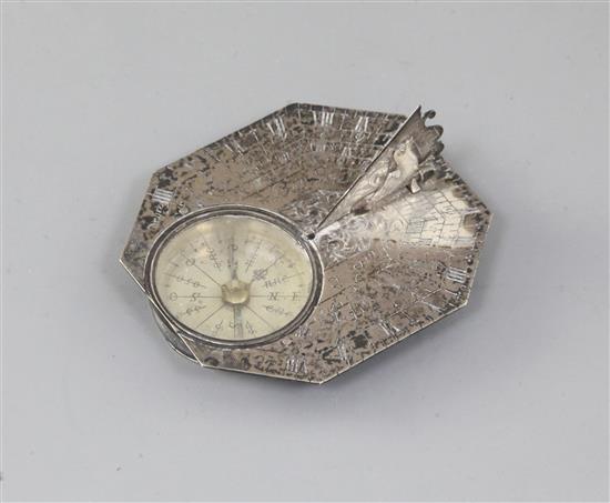 An 18th century Butterfield dial, signed Butterfield a Paris, 64mm.